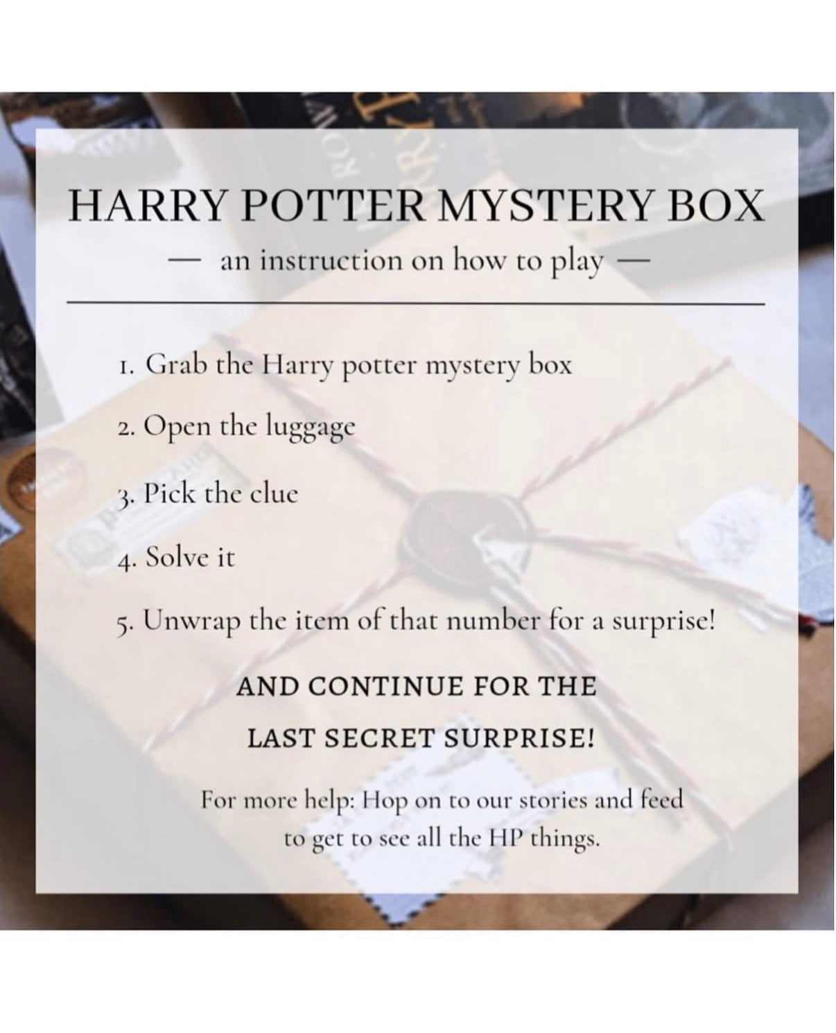 Harry Potter Mystery Box