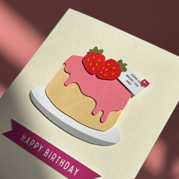 Happy Birthday – Paper Art Greeting Card