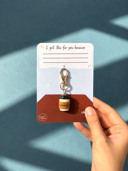 Happy Sip - Coffee Cup Keychain