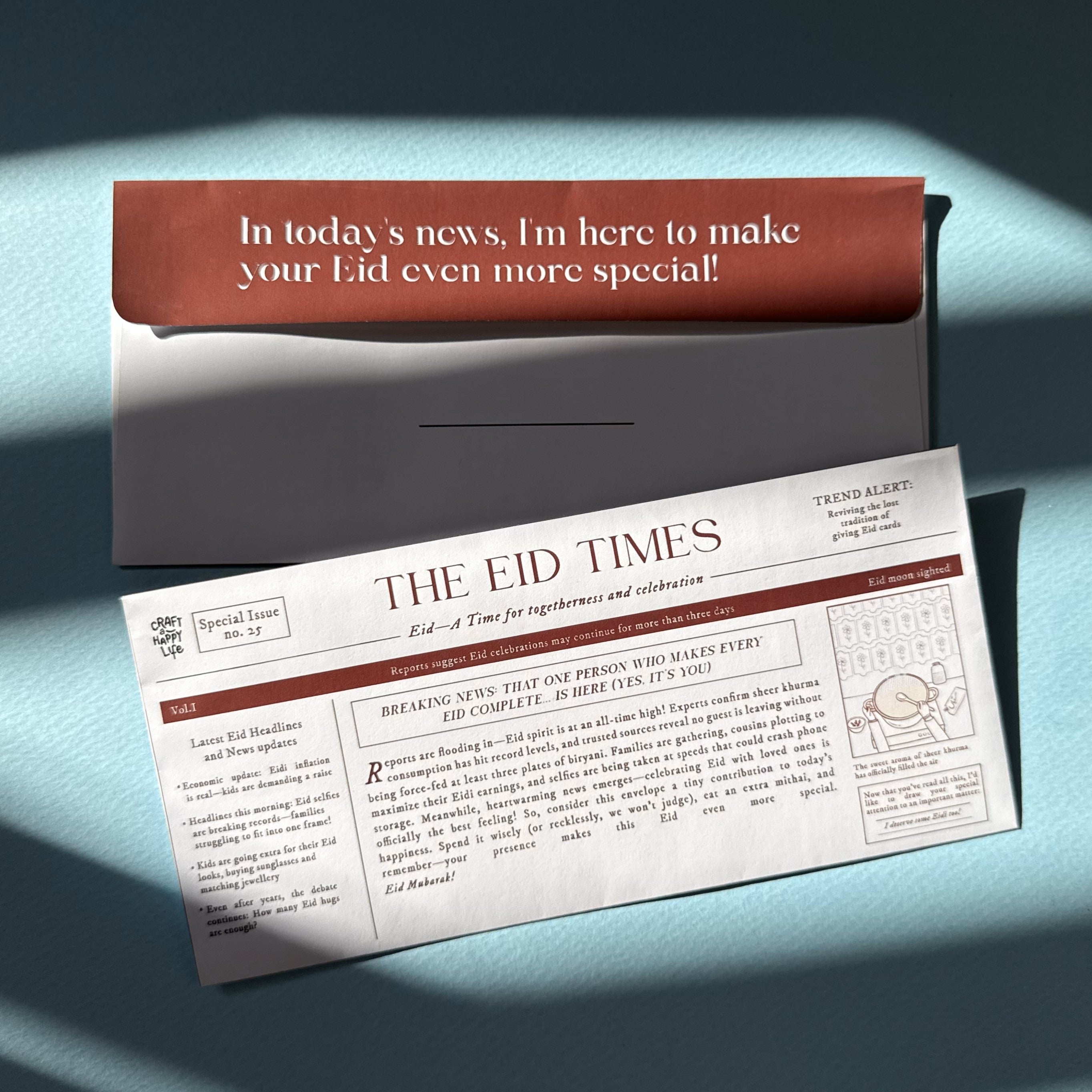 The Eid times - Eid envelope