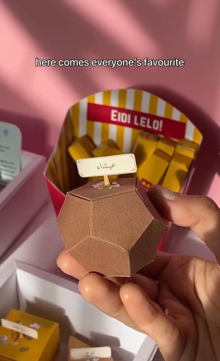 4- Piece Assorted Mithayi box - Eid envelope